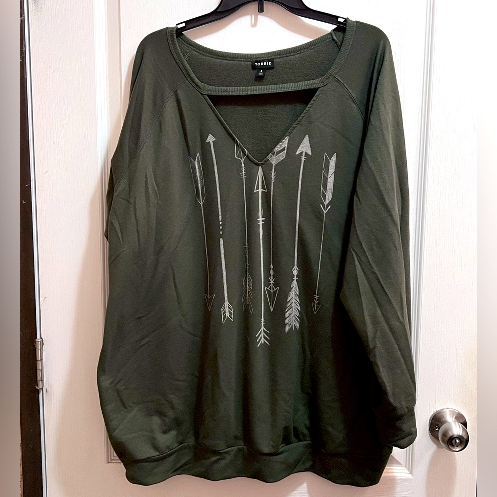 Torrid Arrow Print Sweatshirt 4X